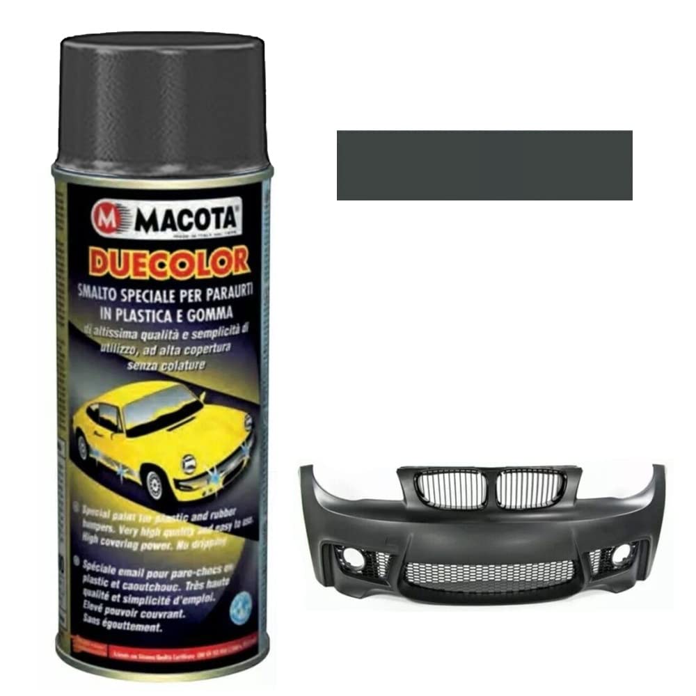 Macota 1210066 Smalto Plastica Gomma, Antracite, 400 ml