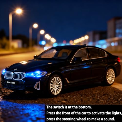 Modelo BMW 530Li a Escala 1:24 con Luz y Sonido miniatura 2