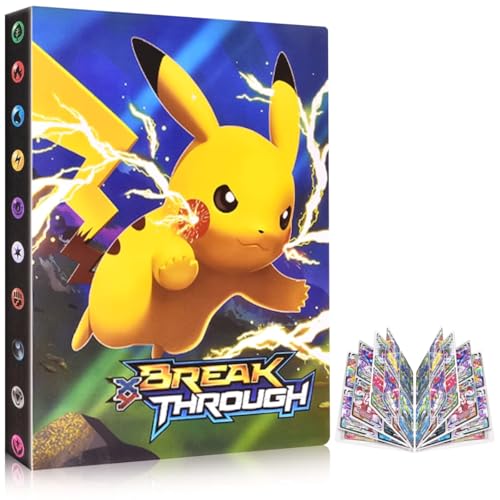 Classeur Carte Pokemon, Album Carte, Rangement Porte Carte à Collectionner, 30 Pages 240 Cartes