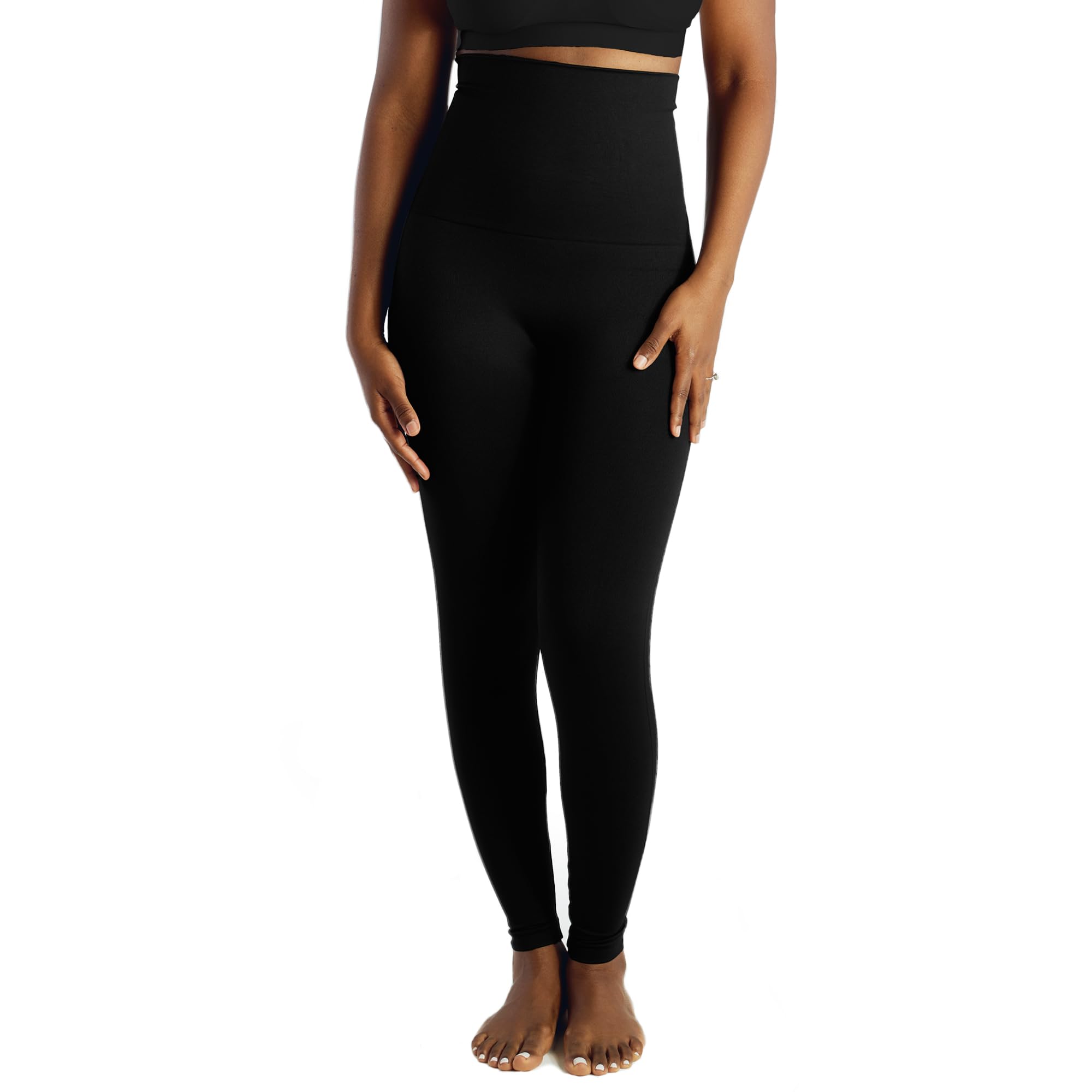 Mother Tucker Discreet Breathable Postpartum Compression Leggings – High Waisted Support Leggings for Women