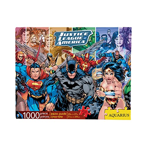AQUARIUS DC Comics Puzzle Justice League (1000 Piece Jigsaw Puzzle) - Officially Licensed DC Comics Merchandise & Collectibles - Glare Free -...