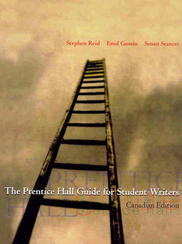 The Prentice Hall Canada Guide for Student Writers 0130222704 Book Cover