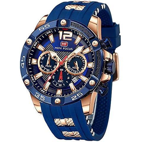 Mens Watches Military Sports WatchSilicon Strap Watch Cover