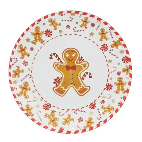 Atmosphera Créateur d'intérieur - Assiette de Présentation Pain Épice 33cm Blanc