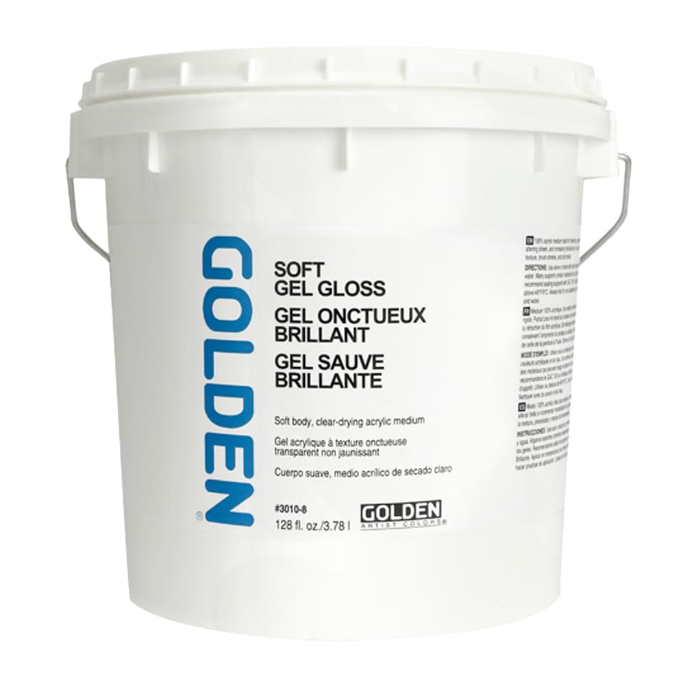Acrylic Gel Medium GOLDEN Soft Gel Gloss pour éviter les craquelures sur vos grands formats acryliques