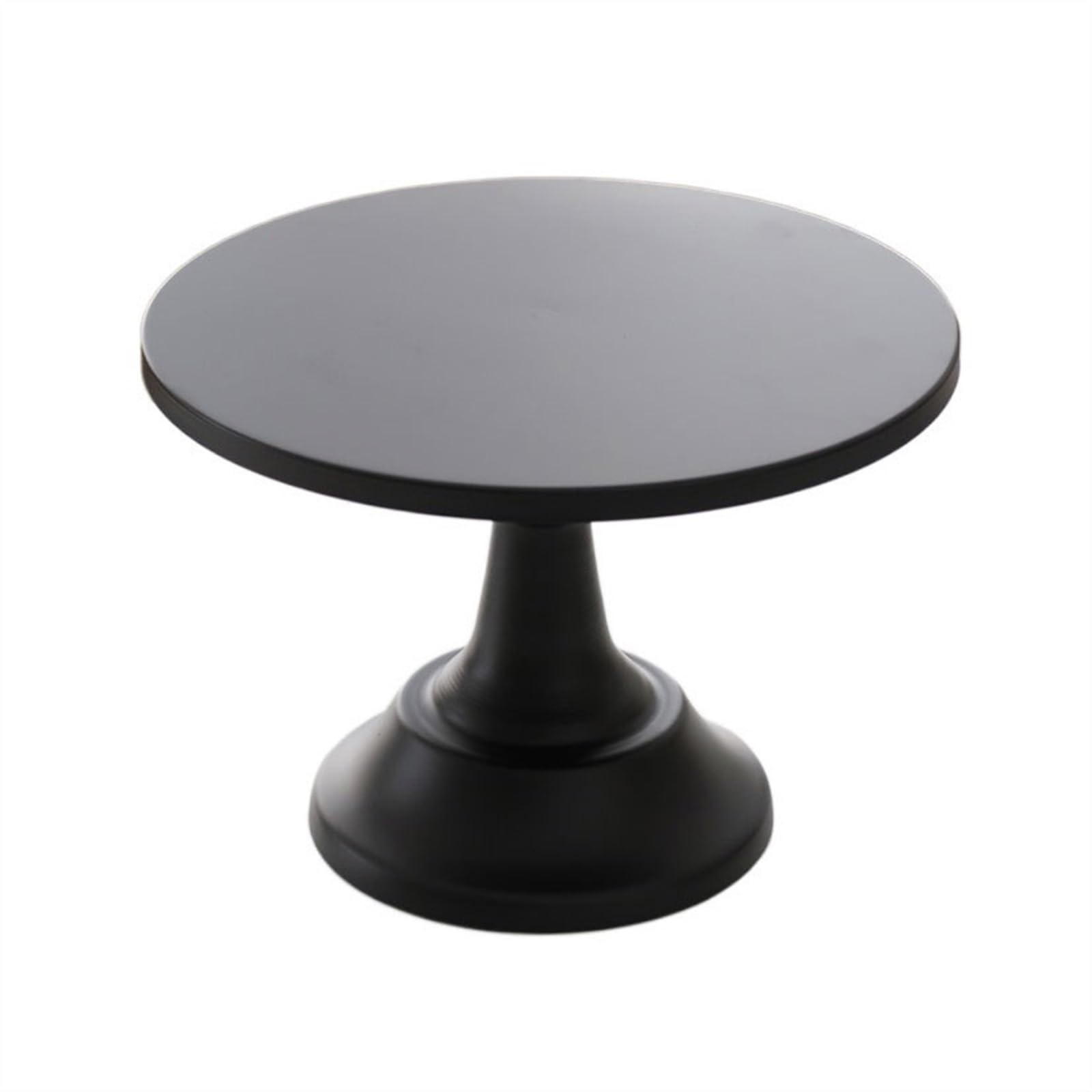 cake stand 20cm/25cm/30cm Minimalist and Fashionable High Legged Dessert Display Cake Rack Dim Sum Bread Tray tiered cake stand(Black,25cm)