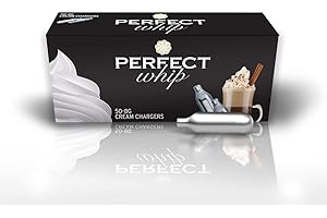 Perfect Whip Cream Chargers (CARTON OF 50) - The Ultimate Whipped Cream Solution