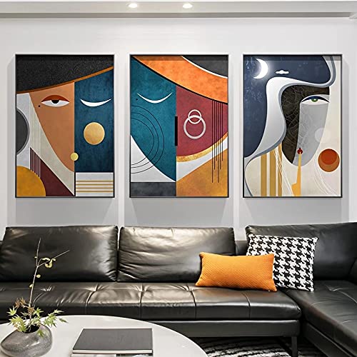 Impression sur toile moderne abstrait personnage affiche art mural salon