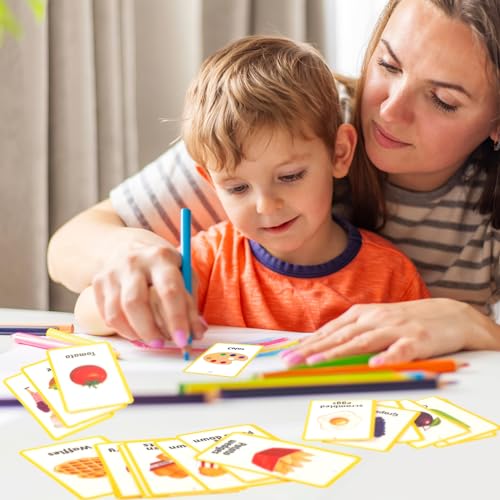 Equsion 81 Pcs Autism Communication Cards Nonverbal Communication Board Autism Flashcards with Retractable Plastic Spring Cord Keychain Special Needs Speech Delay Materials(Yellow) - Image 6