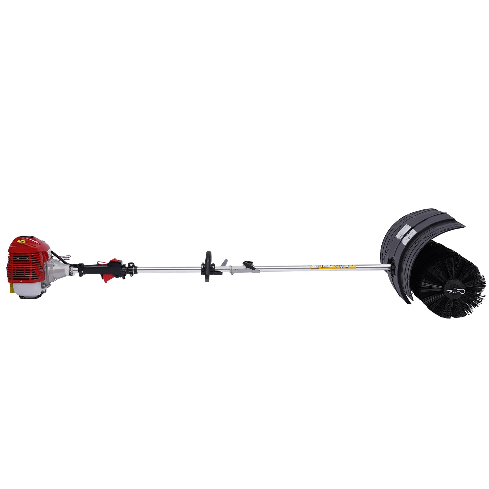 Benzin Kehrmaschine Motorbesen 1.7kW 2.3PS 52CC Sweeper 2 Takt Motor Besen Schneefräse für Draußen