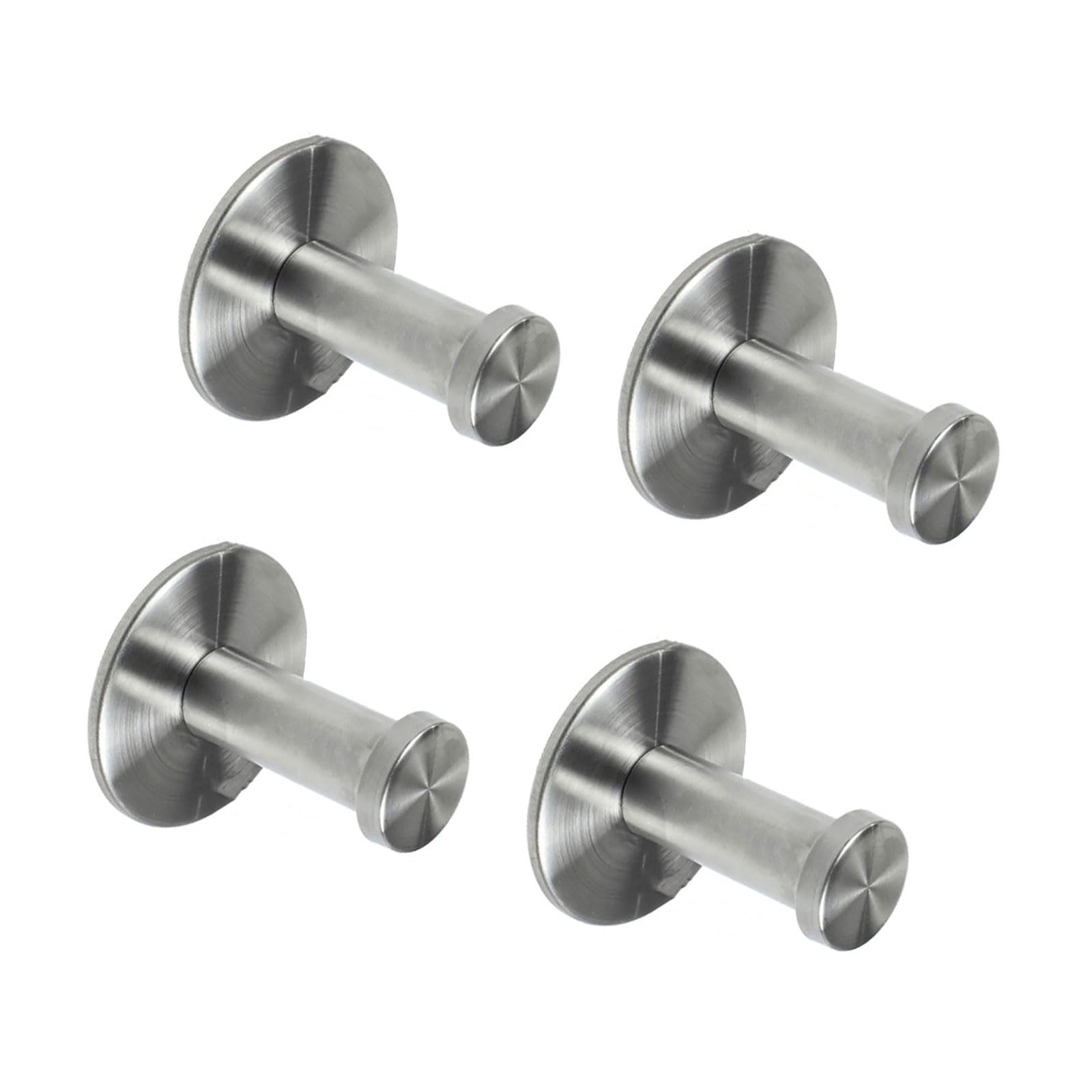 Msioytog F 4Pcs Stainless Steels Wall Hook Towel Hanger Wall Mounted Coat Hook Home Storage Single Or Coat Hat Clothing Towel Hanger Or Hat Clothing Metal Hardware