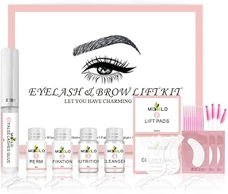 Eyelash Brow Lift Kit Birthday Gifts for Her Lash Brow Perm Kit Professional Eyelash Extensions Set Lash Curling Brow Perming Eyelash Brow Lamination Set for Fuller Brow Curled Lash