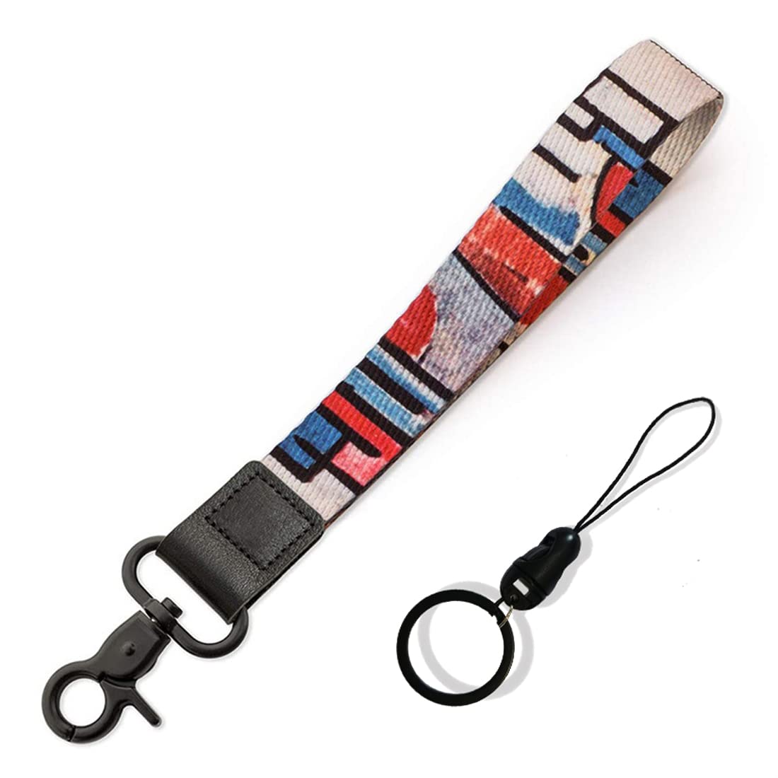 Wrist Lanyard Key Chain Cute Wristlet Strap Keychain Holder for Women Men Car Keys ID Badges Card Wallet Phone