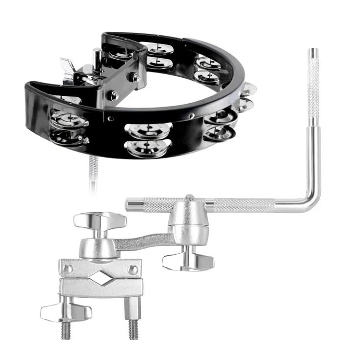 EASTROCK Cowbell Mount con Multi-Clamp y Tamborín miniatura 1