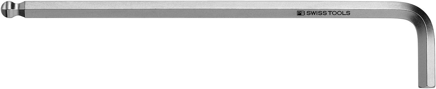 PB Swiss Tools 5/32" Ball Point Hex Key L-wrench, long-type, chrome-plated