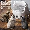 PetPivot Self Cleaning Litter Box, Open Top Automatic Litter Box for Multiple Cats, Multiple Layer Safety Protection, Liners and Mat Included, White #4