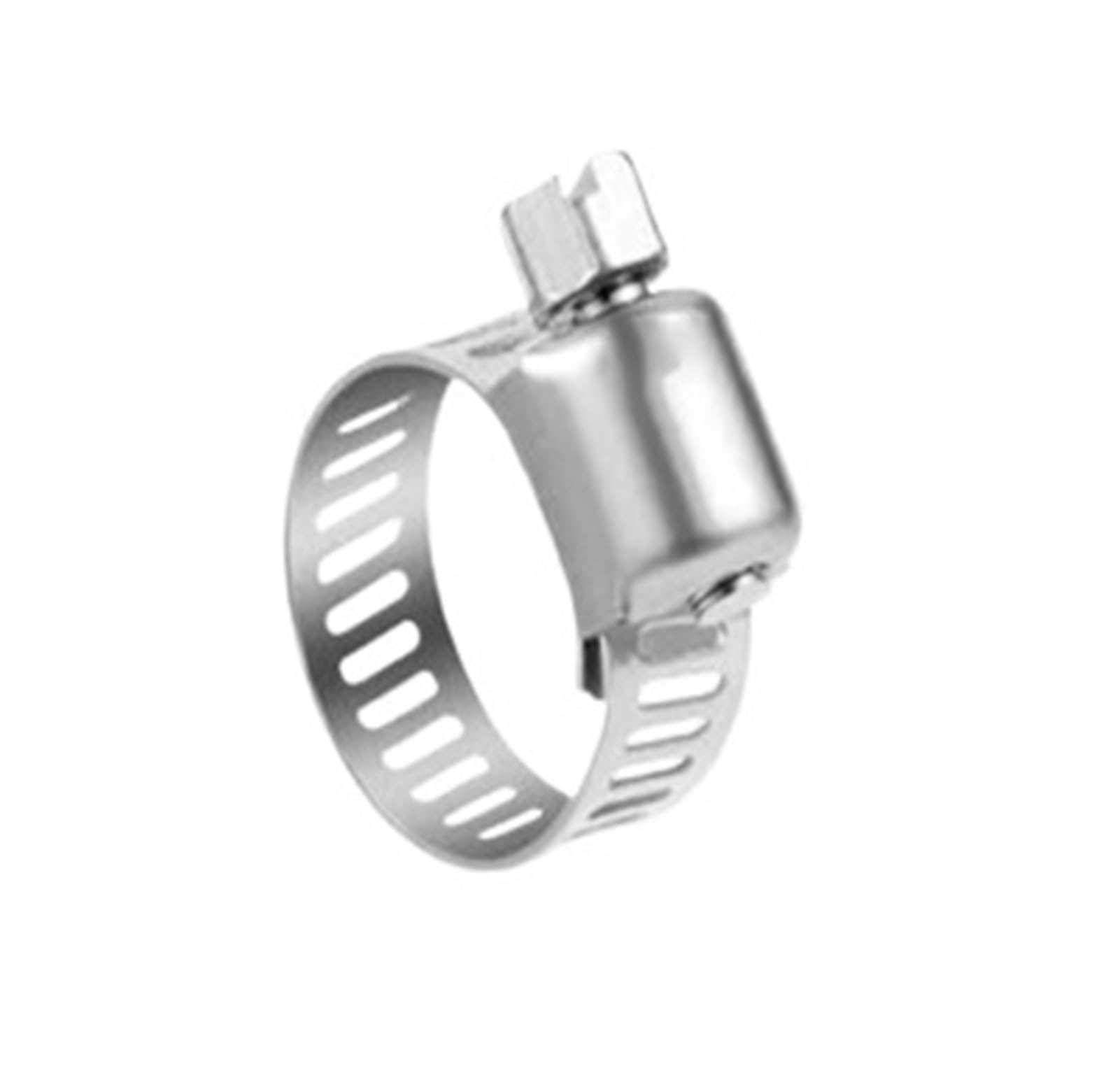 PXFOCOYD Hose clamp 10pcs Stainless Steel Adjustable Drive Hose Clamp Fuel Line Worm Size Clip Hoop Hose Clamp(19-29mm)