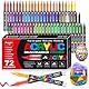 Vakki 72 Acrylstifte für steine wasserfest, Pinselspitze Acrylmarker, Acrylic marker Acrylmarker Set Perfekt für Steine Bemalen, Glas, Holz, Keramik, Metall & Leinwand