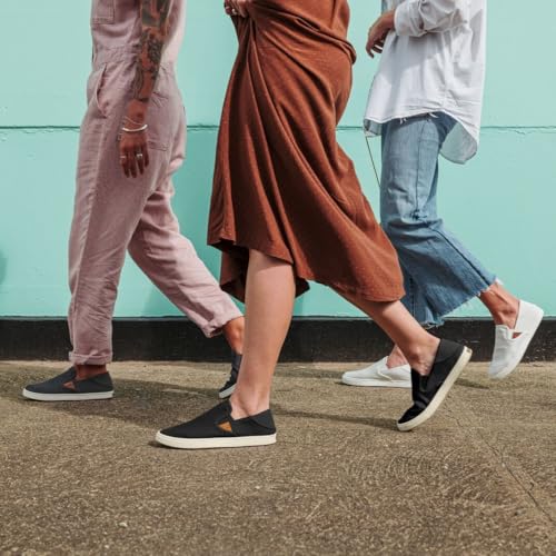 OluKai Pehuea Women's Slip On Sneakers, Casual Everyday Shoes with Easy On & Off Design, Breathable Mesh & Drop-In Heel, All-Day Comfort & Support, Pavement/Pavement, 9 - image 3