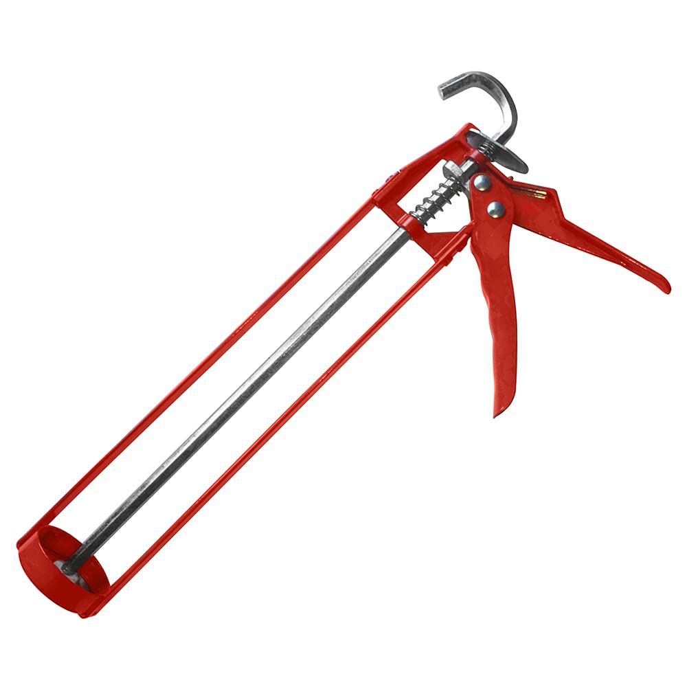 Dekton Caulking Gun: Heavy-Duty Sealant & Adhesive Applicator with Metal Frame, Hexagon Rod, Plunger Handle, and Release Lever for Easy and Precise Application in Home and Professional Projects