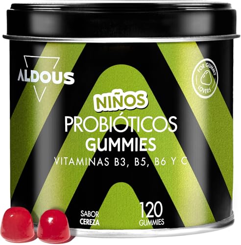 Probióticos Gominolas Niños - 120 Gummies sabor natural Cereza - ...