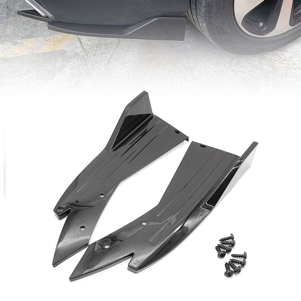 For Honda Accord Civic Rear Bumper Lip Splitter Diffuser Canards Spoiler Gloss E - Foto 9
