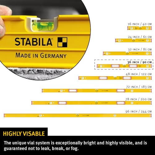 Image of STABILA Type 96M Magnetic Level, 36 Inch, Cat. Number 38636