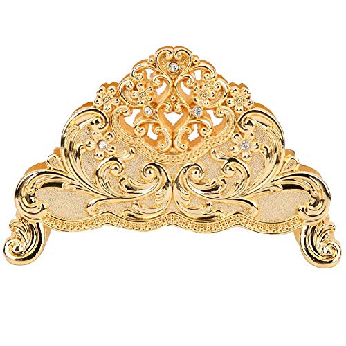 Serviettenhalter, Metall Servietten Halterung Serviettenständer für Hotel Restaurant Esstisch, 13.2 * 4 * 8.2CM(Gold) - Image 3