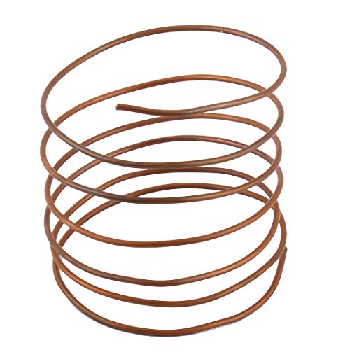 Sourcingmap 1.4M Length 1.8mm Diameter Copper Refrigeration Tubing Tube Pipe Coil