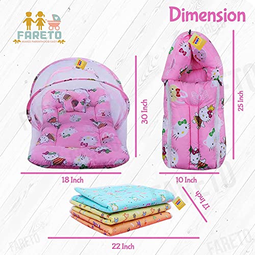 Image of Infantbond 11 in 1 New Born Baby Gift Pack | Combo Set | New Born Baby Items| New Born Baby Products All (0-3 Months)(Pink Teddy) (11 in 1)