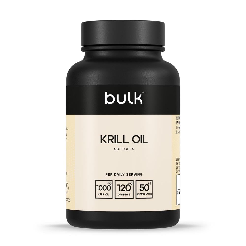 Bulk Gélules d'huile de krill, 500 mg, paquet de 180