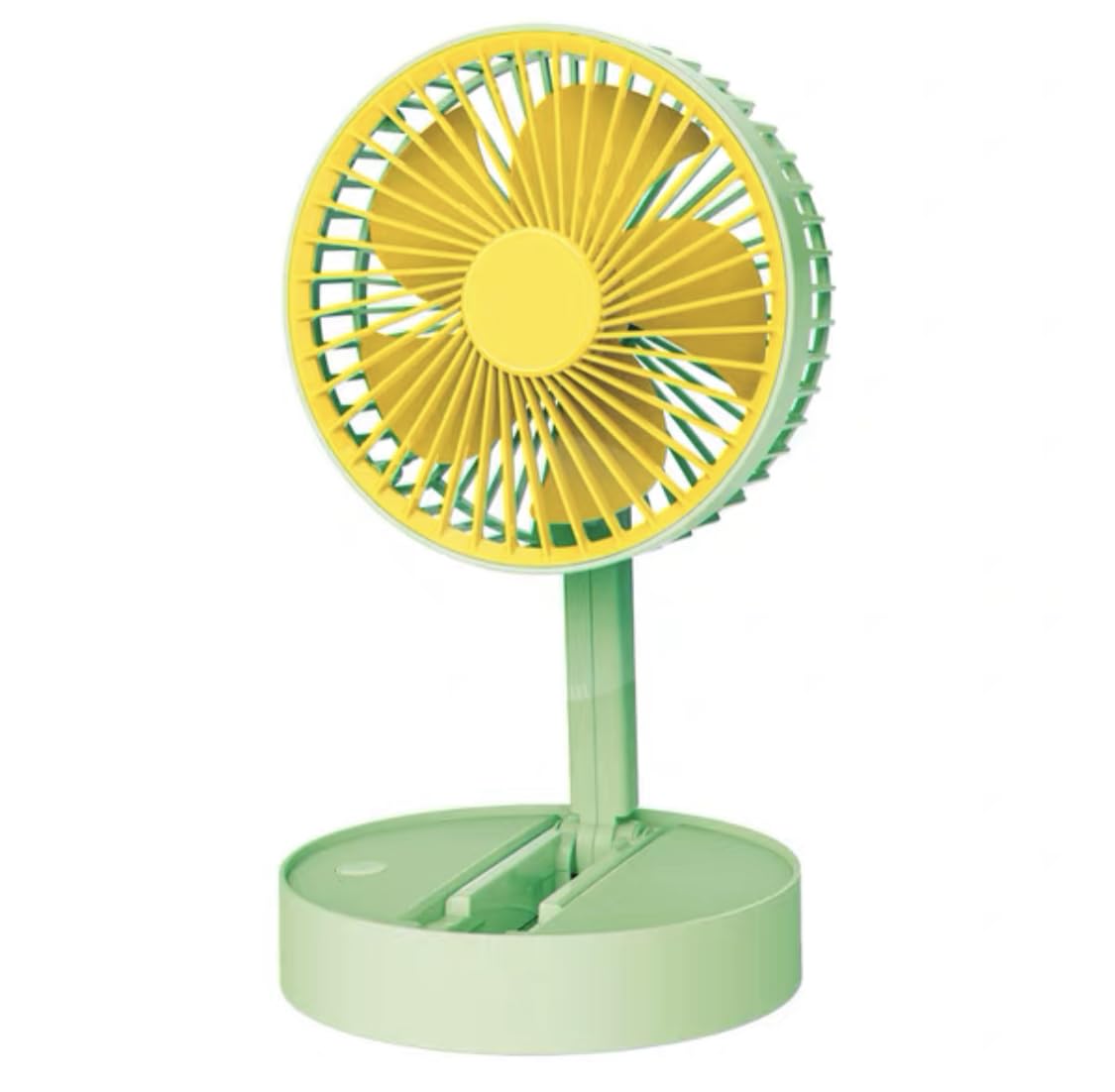 Lukzer USB Rechargeable Mini Portable Table Fan | Foldable 180° Adjustable Fan in Sunflower Design | Compact, Lightweight Silent for Home, Office, Travel & Outdoor (XM66-38/Green/33 x 13.5 x 4.5cm)-image-38
