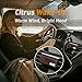 4 Packs Citrus Scented Natural Wood Vent Clips,【Brighten Cabin Mood】 Odor Refresh Car Scents Air Freshener Refills, Long Lasting Fragrance Diffuser, SUV Essentials Gift for Women
