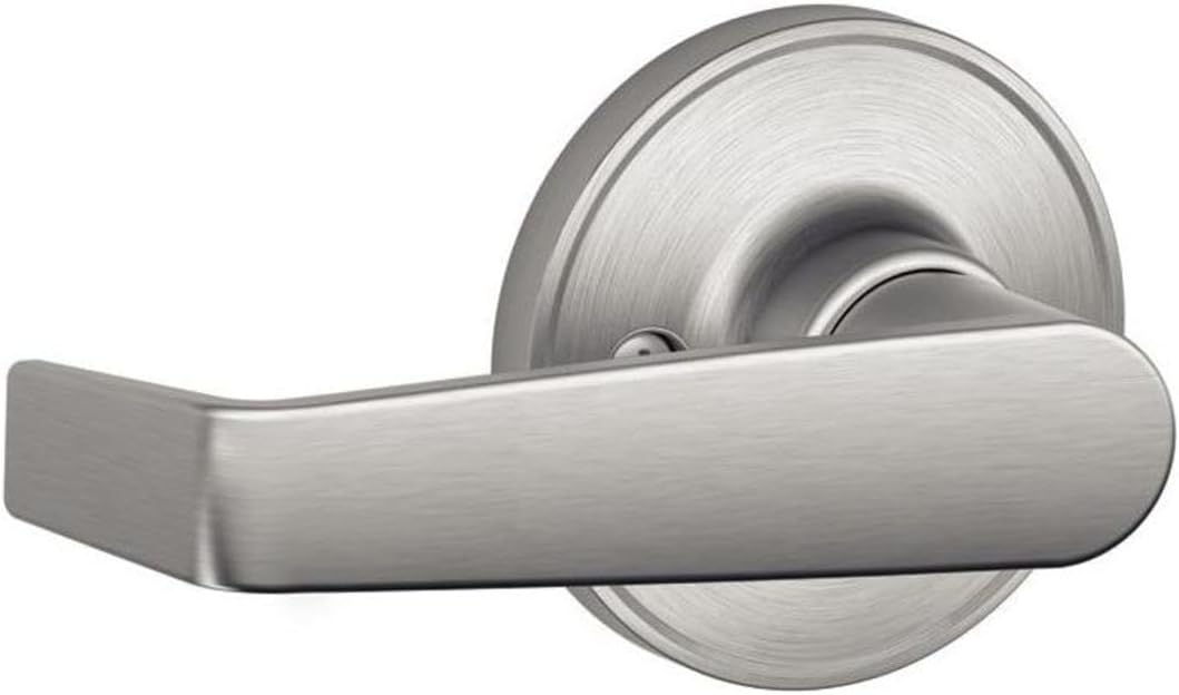J-Series by Schlage Marin Door Lever with Standard Trim, One-Sided Non-Turning Dummy Handle, Satin Nickel, J170 MAR 619