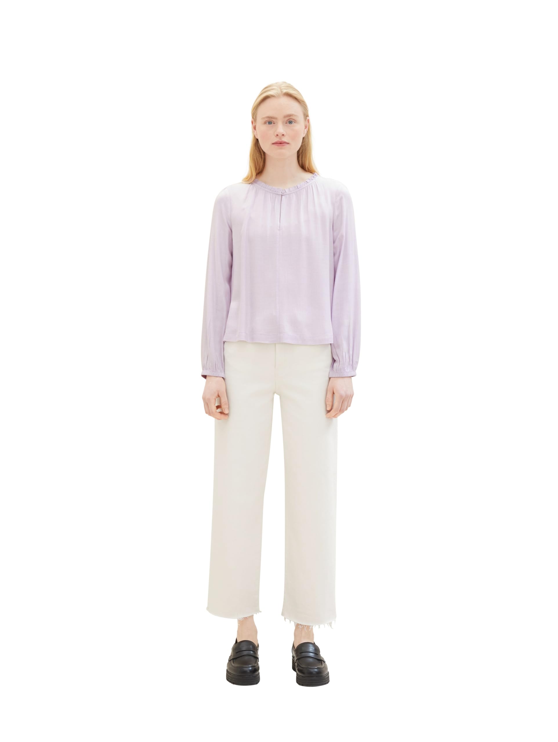 Tom Tailor Denim Damen Culotte Colored Jeans mit weitem Bein