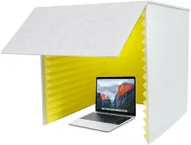 Morimoe Cabine de gravação dobrável com espuma de alta densidade, pequeno estúdio de gravação de música para estúdio doméstico, escudo de gravação, à prova de som para gravação, trabalho, transmissão