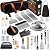 134 Pcs Griddle Accessories Kit [2024 Upgraded] - Griddle Tools Perfect for Blackstone Grill,Flat Top Grill, Professional Round Melting Dome with Cast Iron Smash Burger Press for Barbecue.