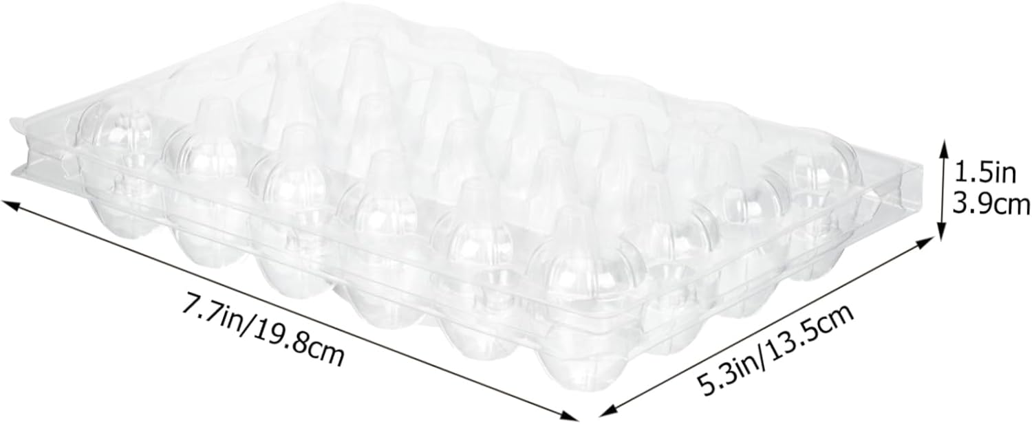 50pcs Quail Trays Disposable Packaging Boxes for Home Supermarket and Picnics Safe Wear-resistant Containers