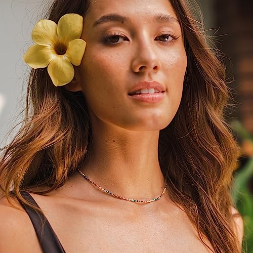 Lotus and Luna 2MM Master Healer Energy Chakra Healing Dainty Necklace with Real Stones Jade, Pearl, Rose Quartz, Amethyst, Moonstone4