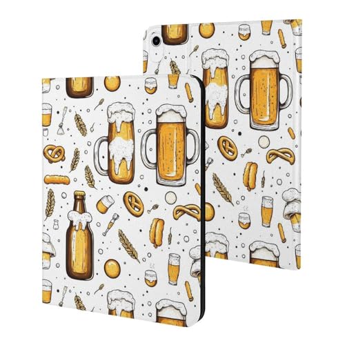 Housse iPad 10e gén 10.9 imprimé bière idéale pour les moments de détente