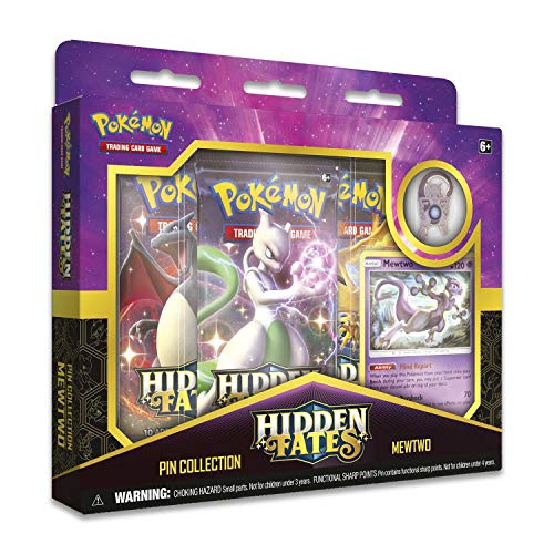 Preisvergleich Produktbild Pokémon POK80477 TCG: Hidden Fates Pin Collection Mewtwo / Mew (zufällige Auswahl)