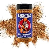 Grill Your As* Off Bag N’ Tag Wild Game Seasoning – Bold Smoky-Sweet BBQ Rub for Venison, Elk, Bison, Boar – MSG & Gluten Free - USA Made & Veteran Owned