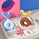 Kinder U-Form Zahnbürste, Donut Silikonbürstenkopf U-form Zahnbürste für Rundumreinigung, Manuelle U-förmige Zahnbürste Ganz Mund Zahnbürste Für Kinder von 7-12 Jahren