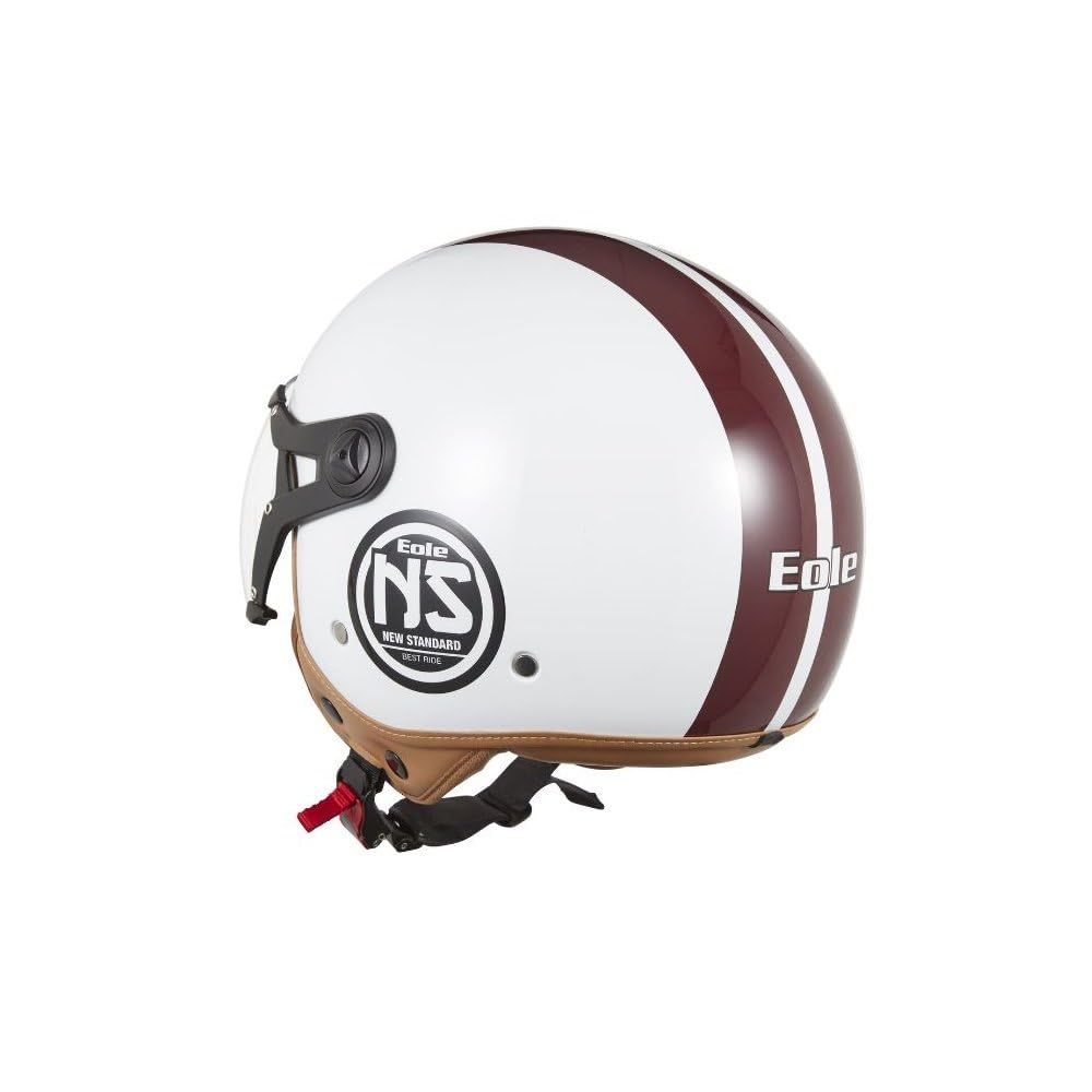 EOLE Casque Jet NEW STANDARD Blanc & Rouge