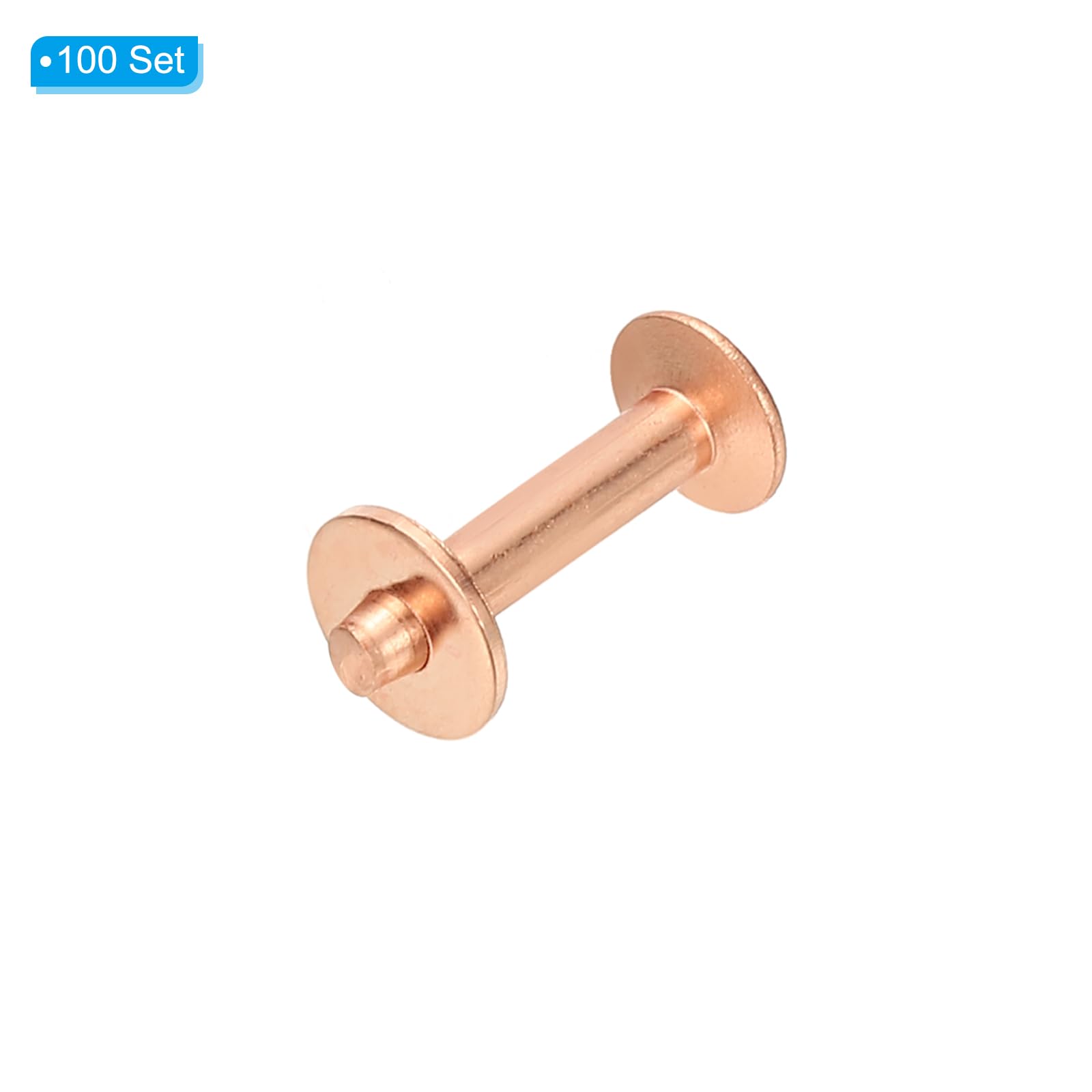 PATIKIL 8x3.3x17mm Leather Rivets and Burrs - Image 3