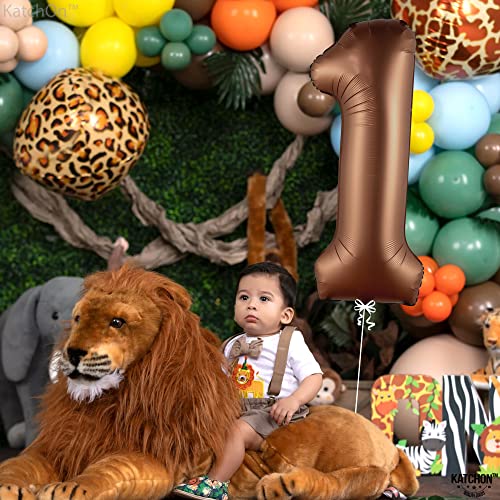 Image of KatchOn Number 1 Balloon For 1st Birthday Decorations, 40 Inch