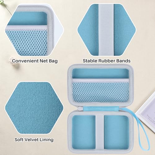 Funda rígida para cámara instantánea Kodak Printomatic azul y blanca miniatura 4