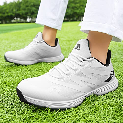 Image of Waterproof Professional Golf Shoes Men Spikes Golf Sneakers Male Outdoor Anti Slip Walking Footwears