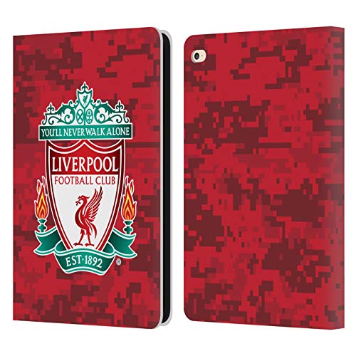 Head Case Designs Officially Licensed Liverpool Football Club Home Red Crest Digital Camouflage PU Leather Book Wallet Case Cover Compatible with Apple iPad Air 2 (2014)