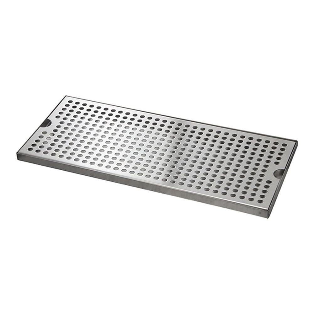 Vassoio antigoccia in acciaio inox 304 per birra, vassoio raccogli gocce rettangolare con griglia rimovibile, accessorio per bar e kegerator, senza scarico, facile pulizia (40 cm)